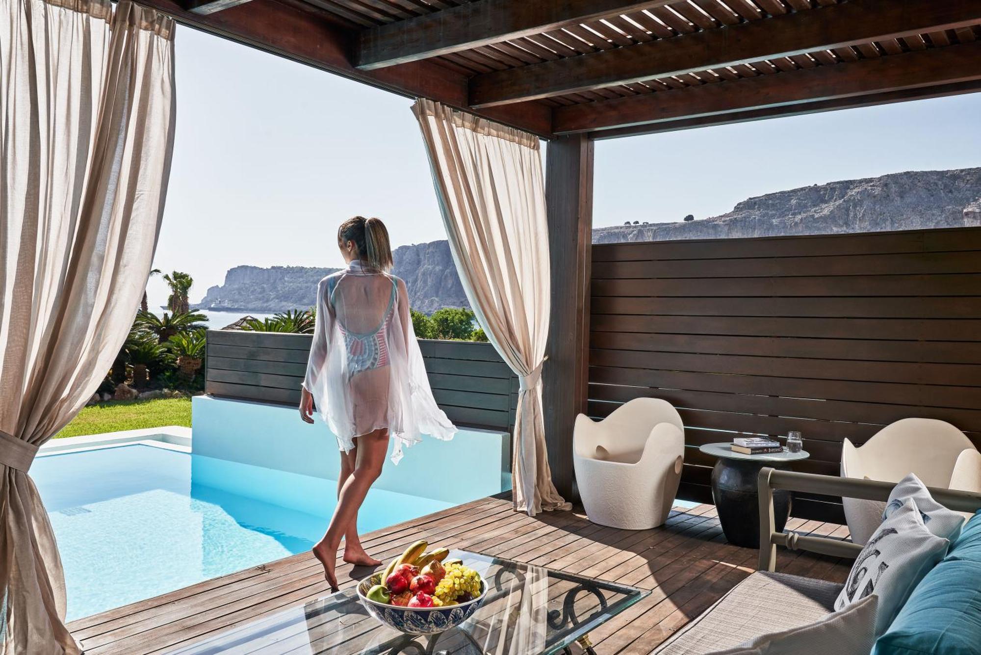 Aquagrand Exclusive Deluxe Resort Lindos - Adults Only Kültér fotó